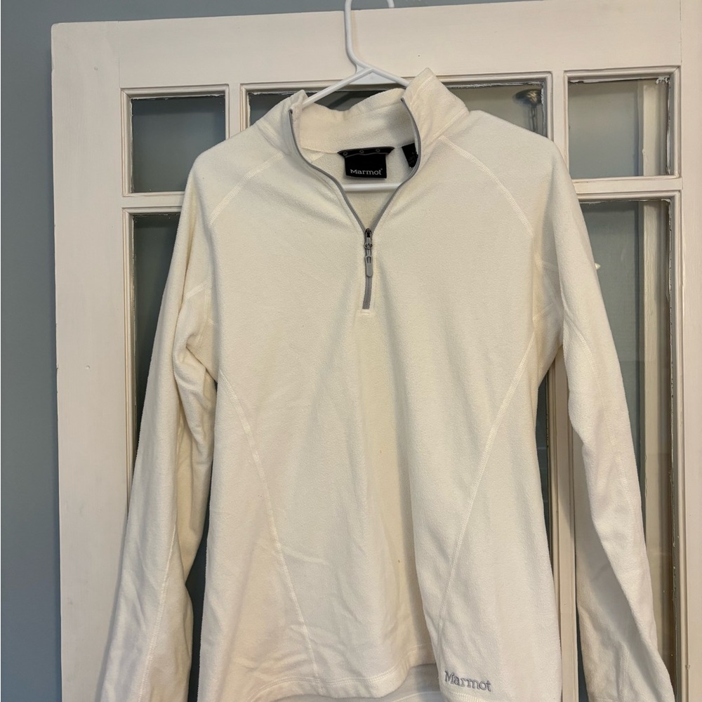 Marmot Men's Cream Zip-Up Sweater